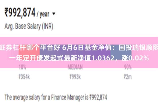 证券杠杆哪个平台好 6月6日基金净值：国投瑞银顺熙一年定开债发起式最新净值1.0362，涨0.02%