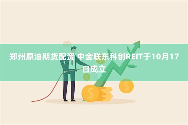 郑州原油期货配资 中金联东科创REIT于10月17日成立