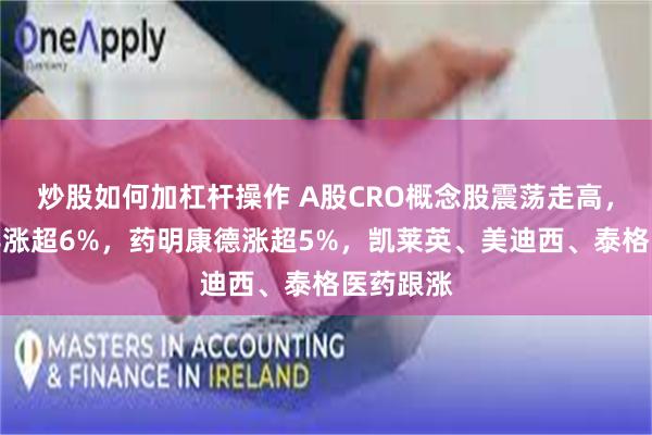 炒股如何加杠杆操作 A股CRO概念股震荡走高，成都先导涨超6%，药明康德涨超5%，凯莱英、美迪西、泰格医药跟涨